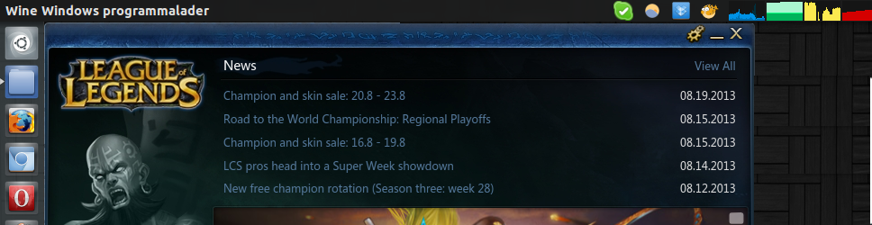 League of Legends under Ubuntu